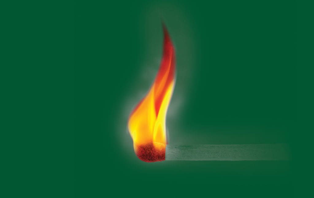 Fire safety match background