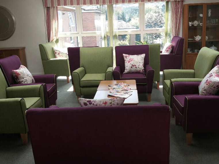 View of lounge area at Nightingale House, Abbeydale