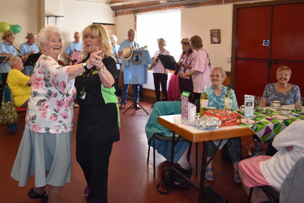 Dancing at Independent Living Coffee Morning