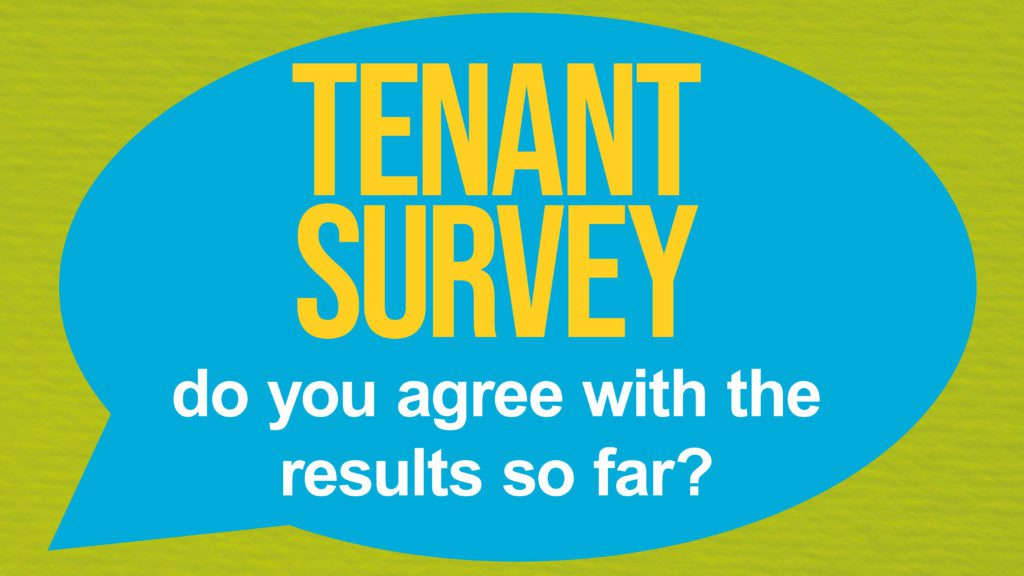 Speechbubble promoting Tenant Survey image