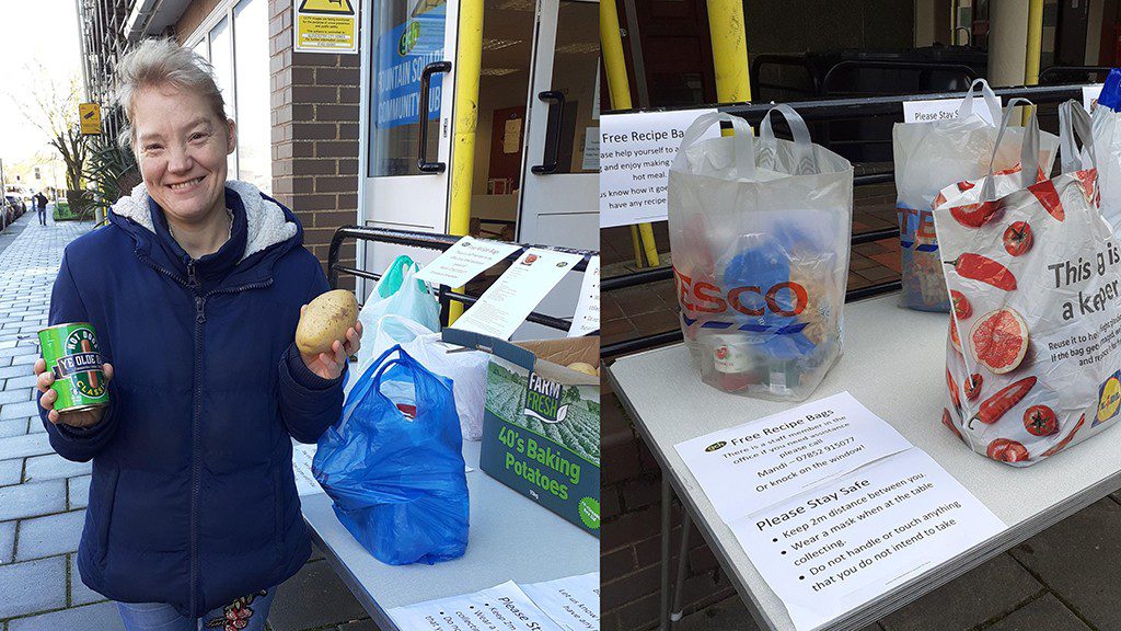 Westgate recipe bags with resident