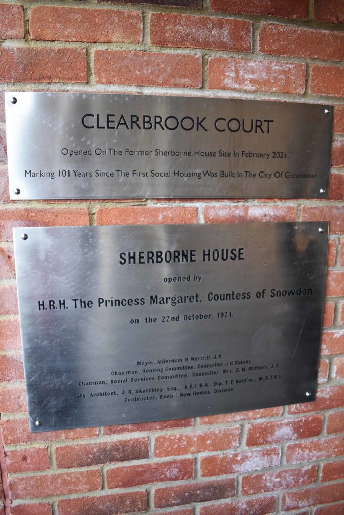 Old and new metal plaques