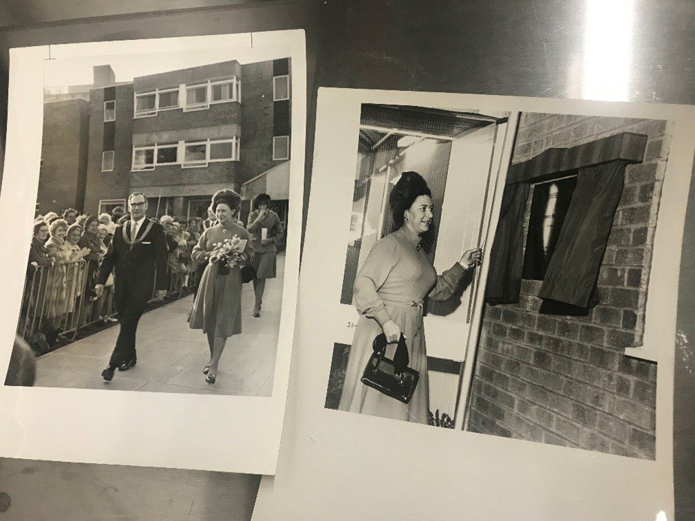 Photos of Princess Margaret opening Sherborne House
