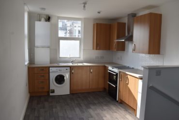 Wooden kitchen units at Burleigh House