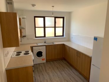 Wooden kitchen units in St Michaels Square