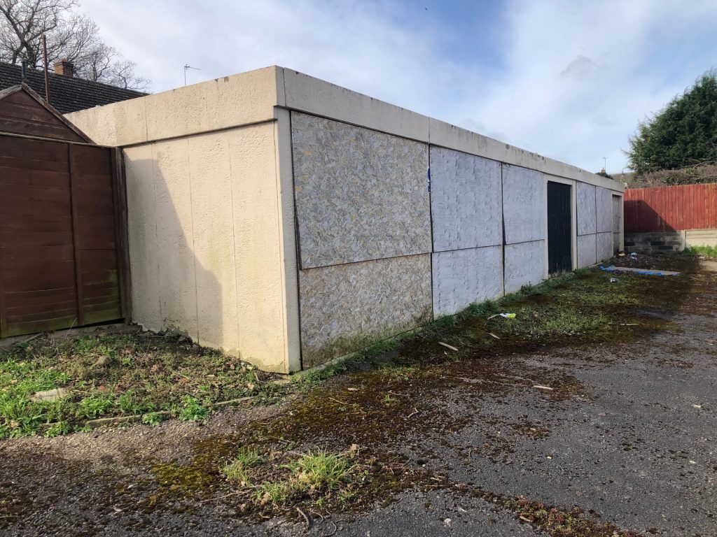 Images of Badminton Road Garages due for redevelopment