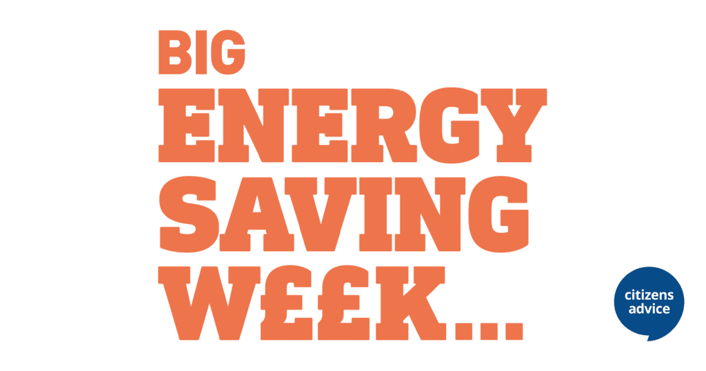 Big energy saving week logo with Citizens Advice Logo
