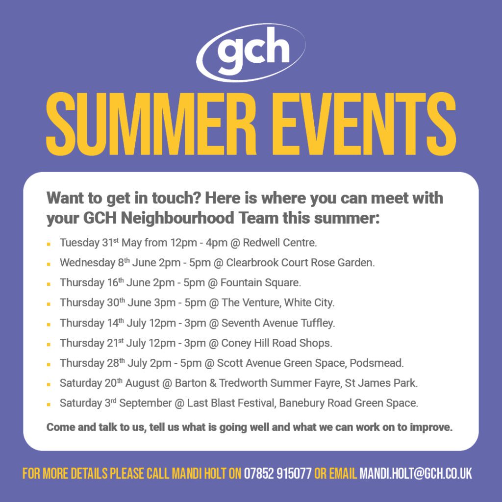 List of summer events attended by GCH