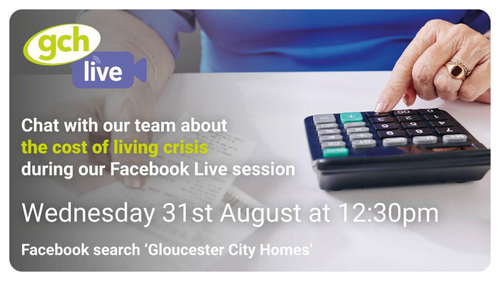 We are hosting a Facebook Live session on August 31st at 12:30pm discussing the cost of living crisis in the UK.