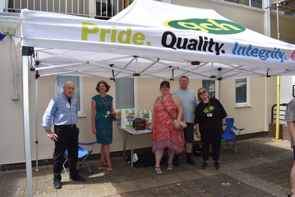 Neighbourhood Team with community members at an Event in Gloucester