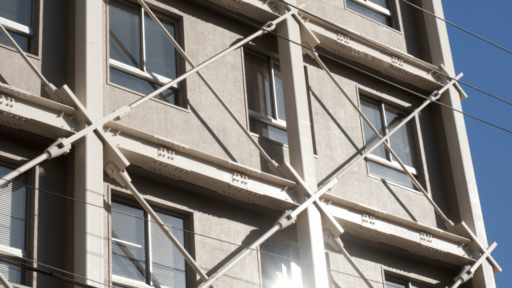 image of flats with scaffolding