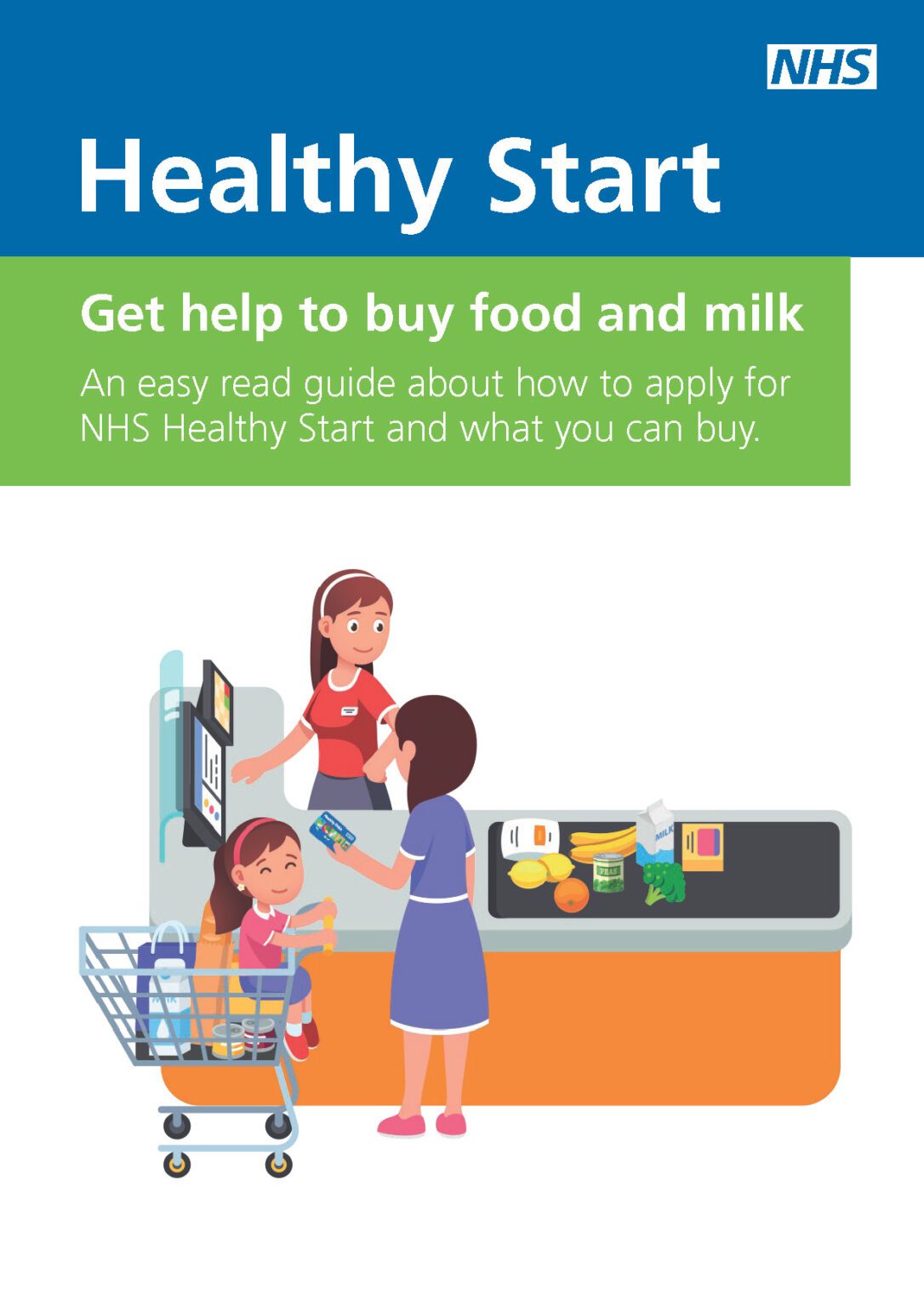 NHS Healthy Start - help to buy food and milk