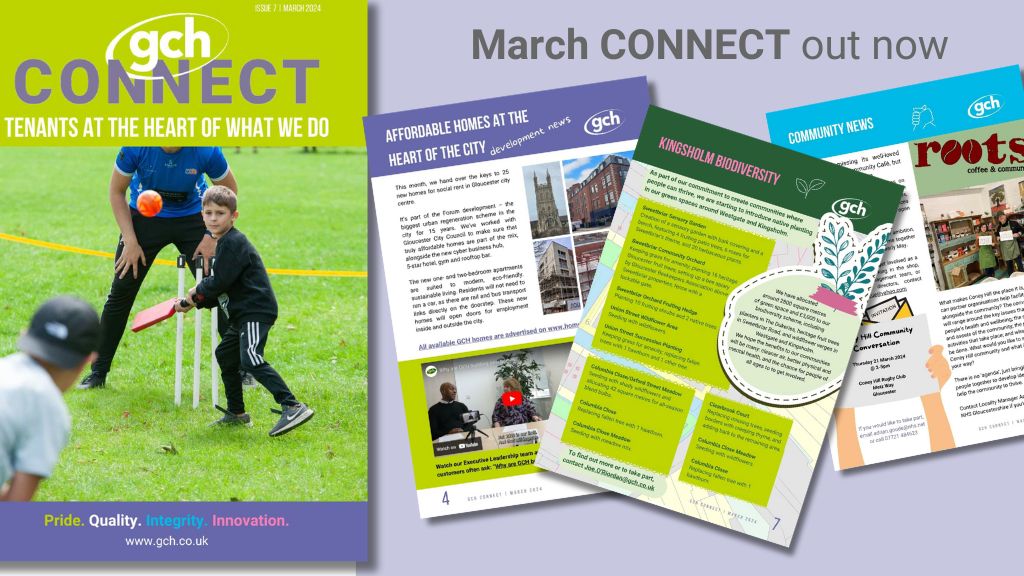 March 2024 issue of GCH Connect out now. Image shows some pages from the magazine.