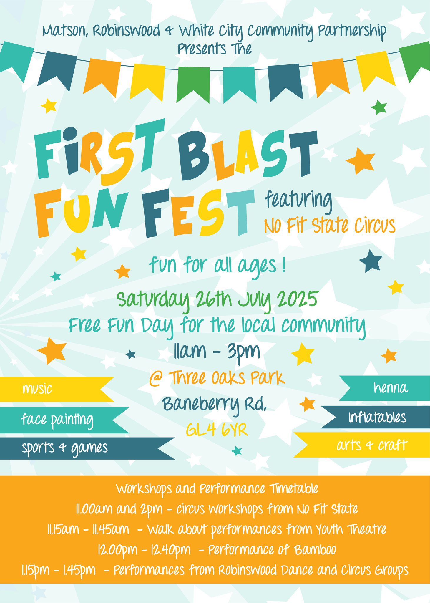 First Blast Fun Fest poster