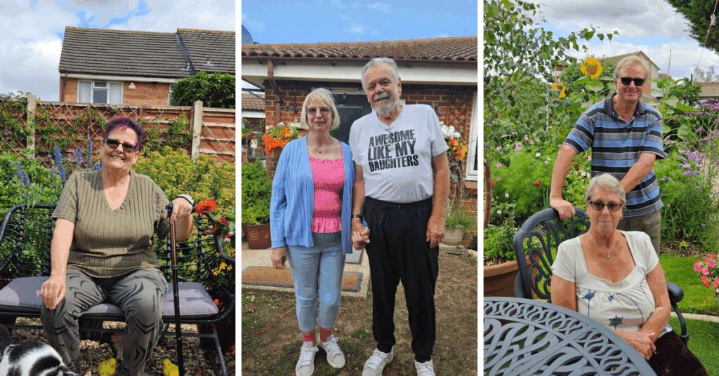 Collage of the winners of the Garden competition