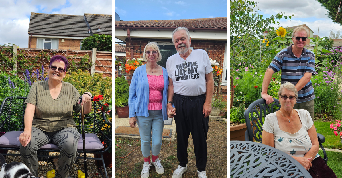 Collage of the winners of the Garden competition