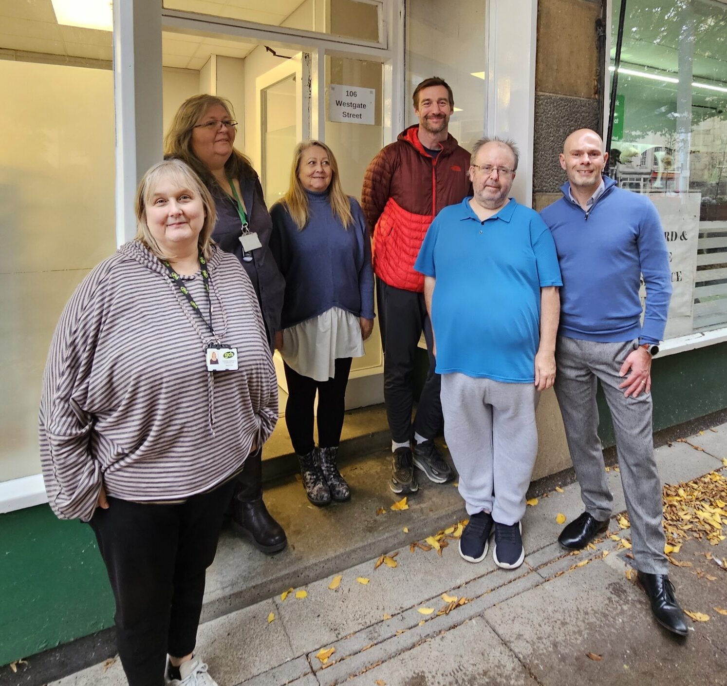 Representatives from Community Roots CIC, Westgate Residents Group and GCH at the Westgate Community Pantry & Hub launch
