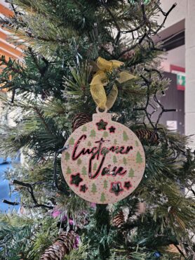 Christmas bauble representing Consultation events and surveys