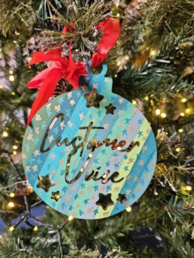 Christmas bauble representing Focus groups