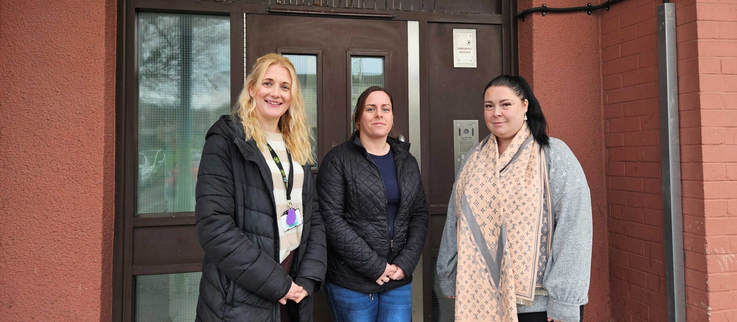 GCH Service Quality Engagement Officer Laura Jones with customers Valerie and Lucy