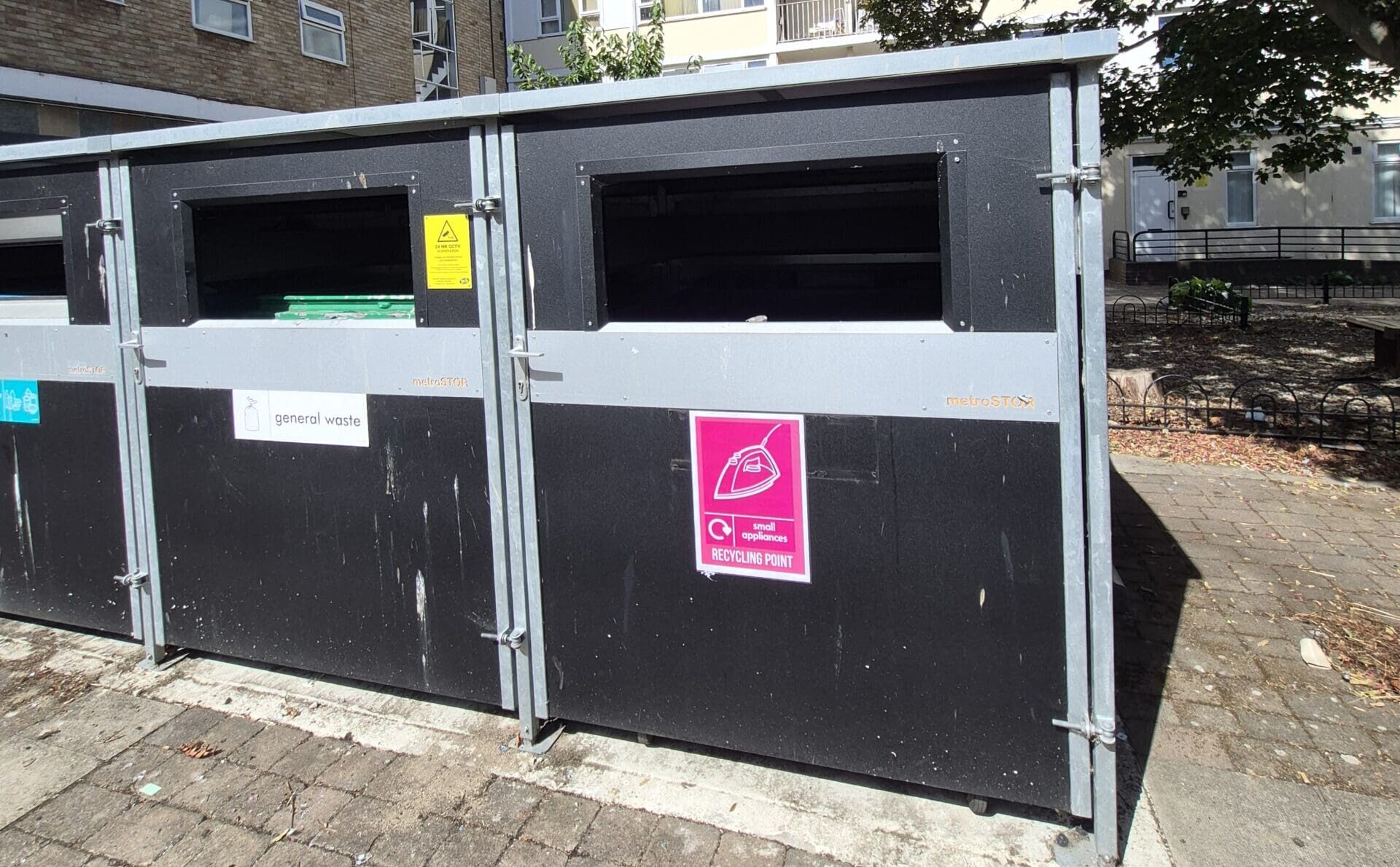 small electricals recycling point in Westgate