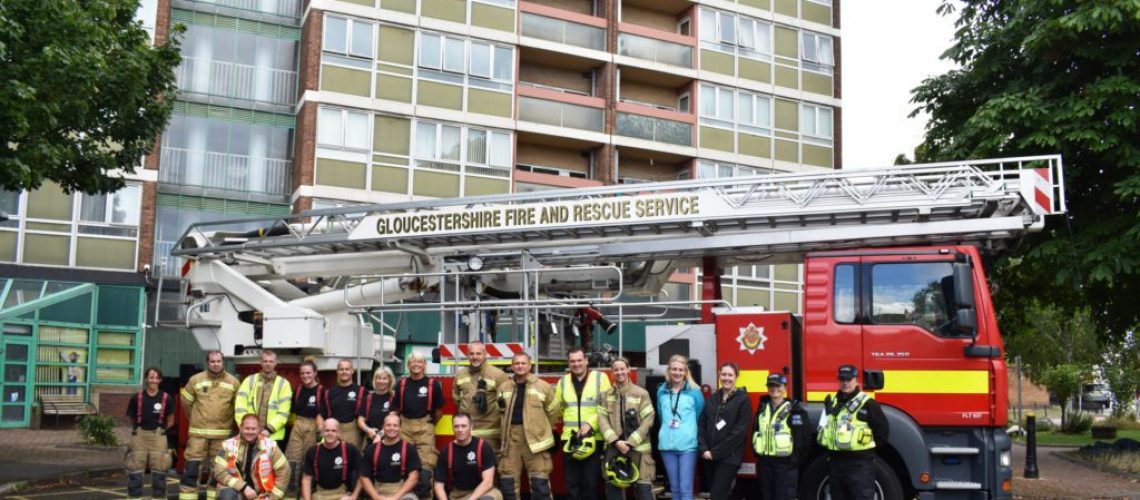 Fire Crew at Clapham Court after successful exercise