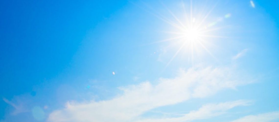 Sunflare image indicating heatwave
